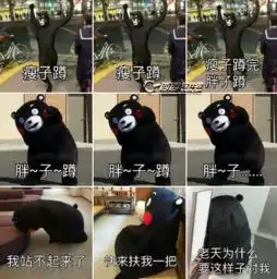 瘦子蹲胖子蹲表情包