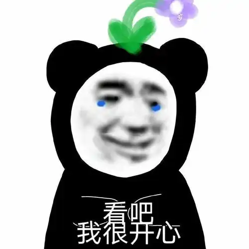 熊猫头表情包i承认吧你也为我着迷