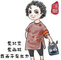 北京警方原创西城大妈卡通形象助反恐宣传