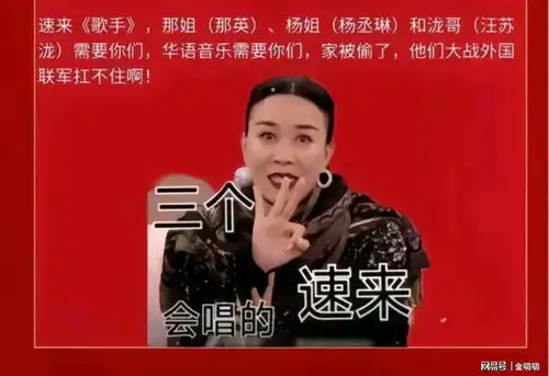 歌手那英表情管理失败,热梗不断却遭批,央视亲自点救兵支援