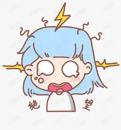 绝望表情蓝色女孩插画素材图片免费下载高清psd千库网图片编号10794449
