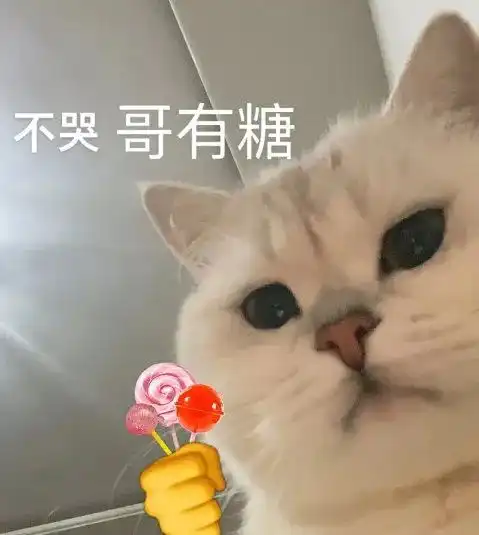 表情包不哭,哥有糖