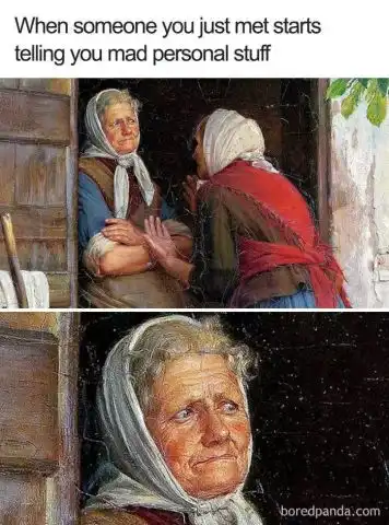 给名画加上旁白就变成梗图了