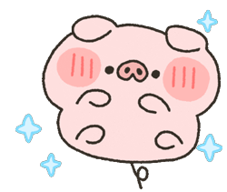 happypig超可爱的开心小猪动态表情包
