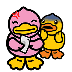b.duck小黄鸭情人节表情