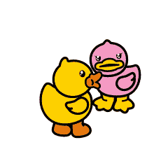 b.duck小黄鸭情人节表情