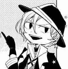 求文豪野犬漫画里中也表情包好气哦