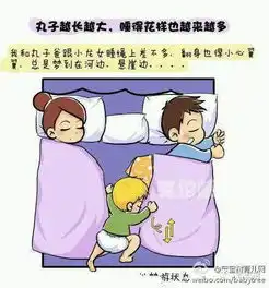 一家三口的搞笑睡姿,受伤的总是爸比