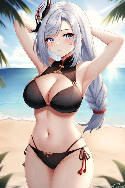 最美不过二次元ai泳装