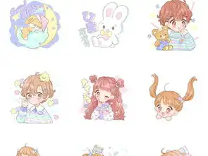美少女萌妹子女生创意表情png素材图片模板下载1.49mb其他大全