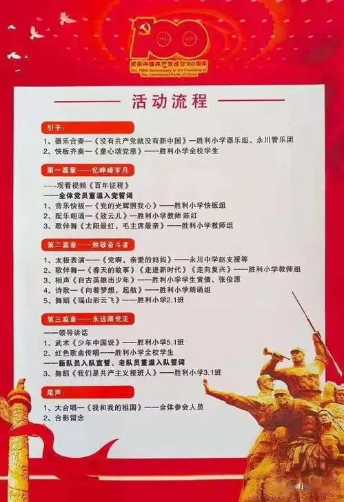 直播预告丨明天永川区胜利小学校开展庆祝建党100周年主题集会