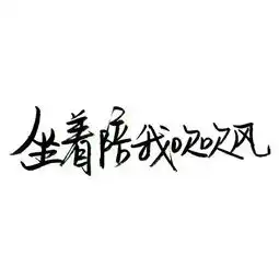 求大神帮我做一个这样的图片文字自作多情