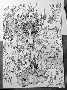 燃爆朋友圈哪吒之魔童降世海报手绘教程,线描与黑白,新颖又独特