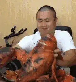 搞笑gif妹子你这俯卧撑也太随意了吧