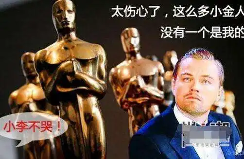 小李子的小金人表情包,别说你只看过水枪版,看到图5太真实