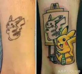 纹身说纹身毁皮了怎么办六幅优秀的纹身改图作品