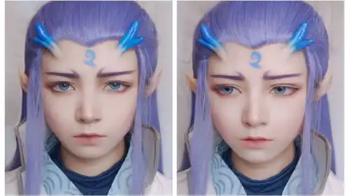 哪吒之魔童降世,敖丙cos妆容,有惊艳到你吗