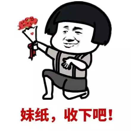 表情包单膝跪地哄好女朋友的表情包