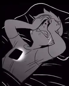 抖音深夜抱着手机哭泣图片深夜想你了表情包