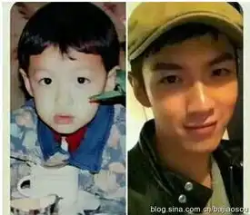权志龙尼坤韩庚鹿晗陈翔胡歌李易峰林志颖中韩男星童年照pk谁是母胎美男