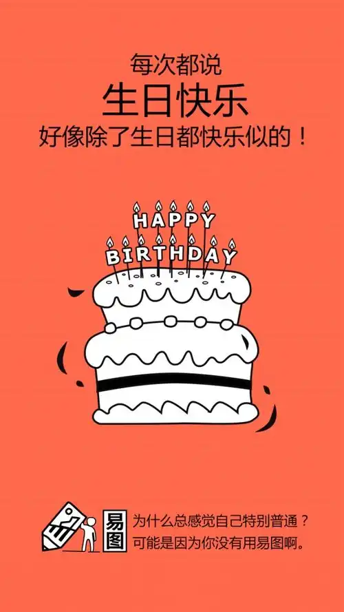 生日快乐海报在线制作软件好用的在线设计工具易图www.egpic.cn鸡汤