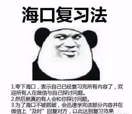 沙雕趣图超不正经的期末复习法