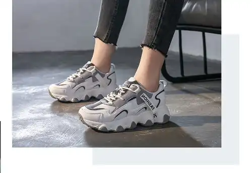 dk爪爪老爹鞋女ins潮2020新款网红原宿ulzzang厚底运动女鞋子fl7007