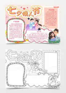 七夕手抄报word模板七夕手抄报word模板下载熊猫办公