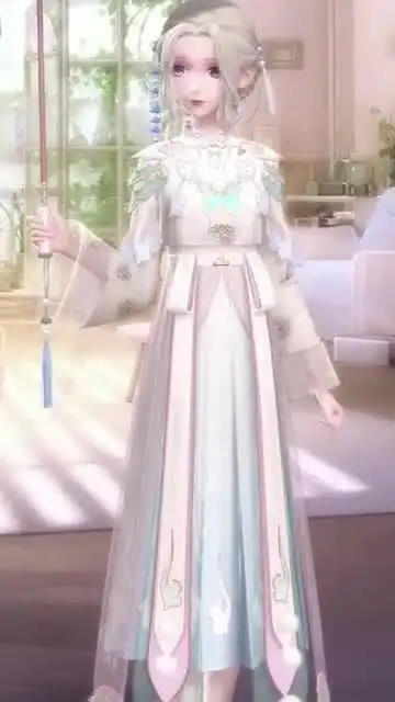 闪耀暖暖暖暖搭配上绝版汉服,看起来别有一番韵味