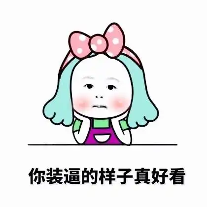微信斗图表情包你装逼的样子真好看