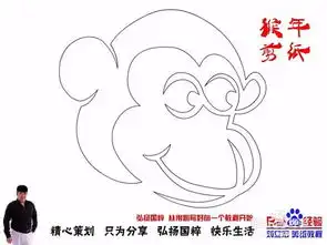 百度经验刘立宏猴年剪纸猴教程憨态猴头像