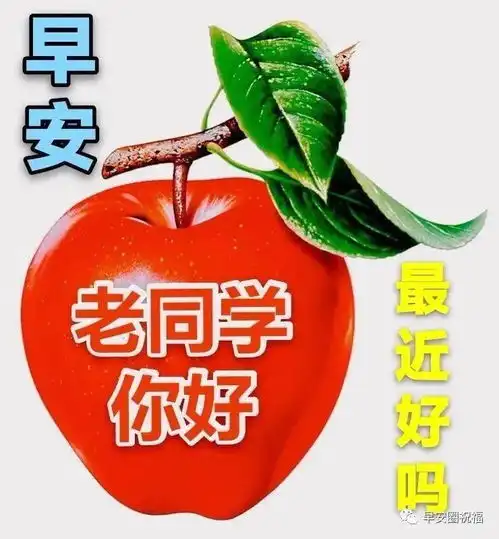8张关心老同学的早上好带字表情,创意唯美老同学早安问候动画表情图片精选