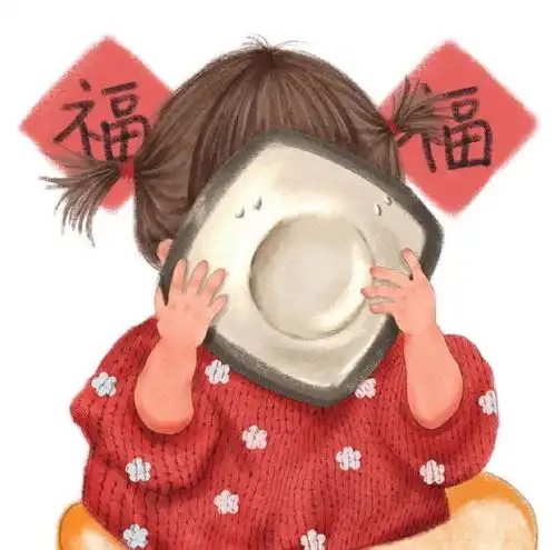 可爱萌娃新春对联头像
