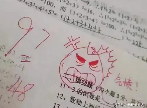 95后女老师批卷火了,自带可爱表情包,看看别人家的老师