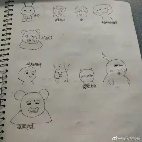 重庆这家大学课外作业满满都是表情包果然是别人家的学校