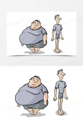 胖子瘦子素材胖子瘦子图片胖子瘦子免费模板下载熊猫办公
