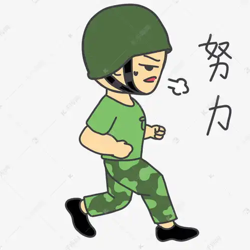 军人表情努力插画素材图片免费下载千库网