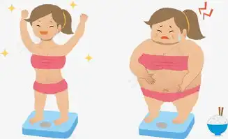 胖女生和瘦女生对比图素材图片免费下载高清效果元素psd千库网图片编号4448490