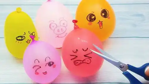 无硼砂做泥新玩法,用气球装材料美美哒,比手工拆盲袋还好玩