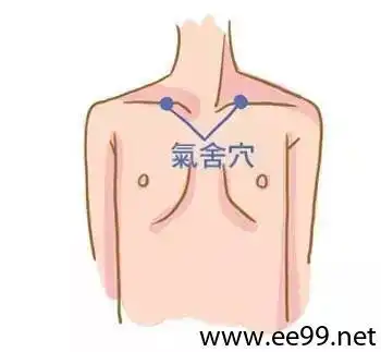 气舍穴的准确位置图,气舍穴的功效与作用