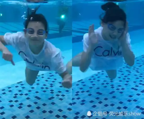 水底照火了,尬表情脸变形不算啥,最后的骑行秀儿笑了
