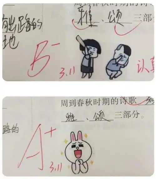 图集现在老师批作业这么搞笑的吗