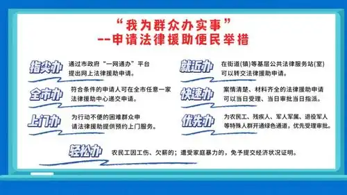 公共法律服务地图以群众满意为标杆,积极推进法援惠民举措