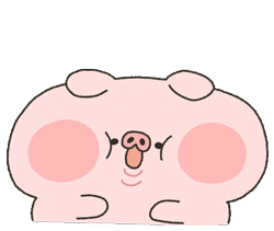 happypig超可爱的开心小猪动态表情包