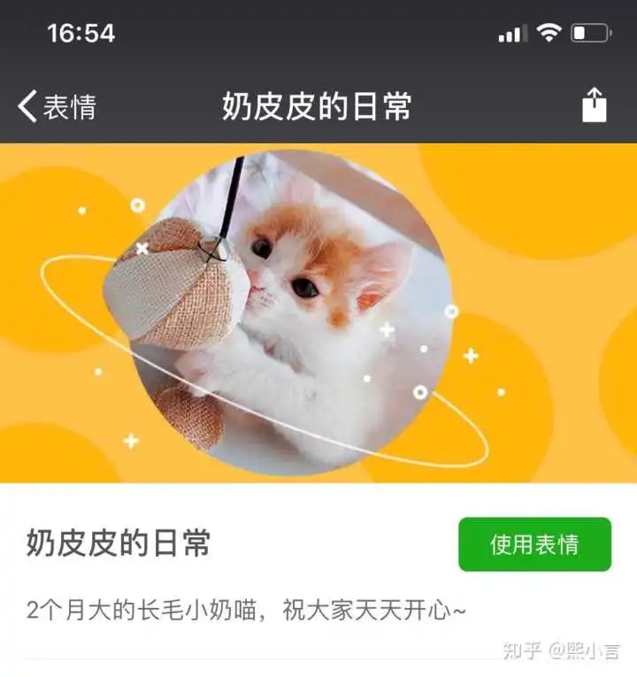 表情熙小言的想法奶皮皮为我的小奶猫私人定制的微信表表情