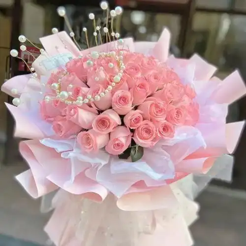 分享图片一漂亮的情人节花束
