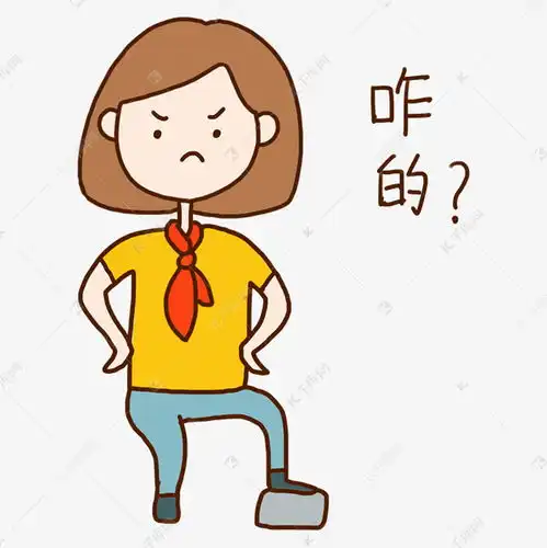 夏日戴红领巾小女孩可爱表情包素材图片免费下载千库网
