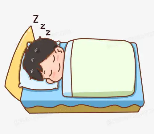 卡通男孩寒假生活睡觉免抠元素png图片素材下载卡通png熊猫办公