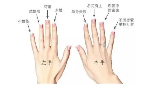 国际通用男女戒指的戴法和意义立美珠宝美容小知识