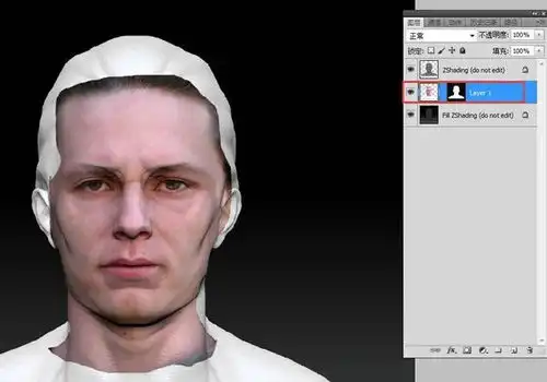 教学怎么把想要的帅脸贴在3d模型上,zbrush与ps绘制人脸贴图